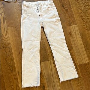 Mother// hustler ankle fray, size 28